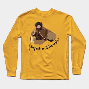 Dwight Schrute Impish or Admirable Belsnickel Art – The Office (black text) Long Sleeve T-Shirt